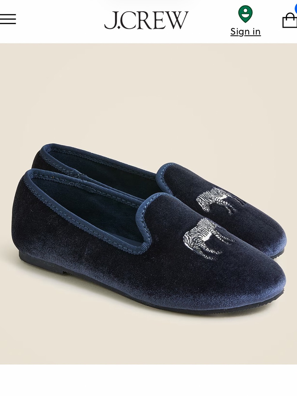 J CREW BOYS ⚡️ NEW VELVET SLIP-ON SHOES